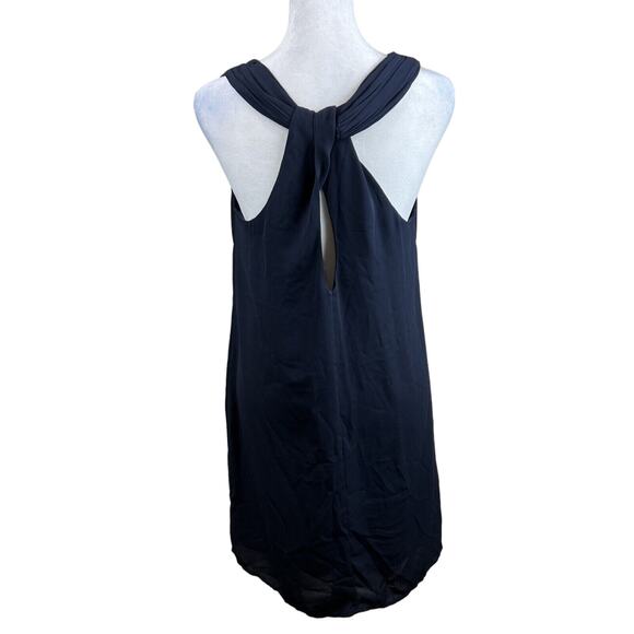 Eclair Dress Women M Blue Shift Cross Cross Back Chic Glam Capsule - Picture 3 of 12